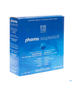 Eye care pharma souple sol entretien lent. 3x375ml