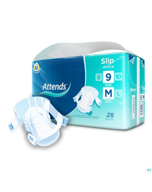Attends slip active 9 medium   1x28