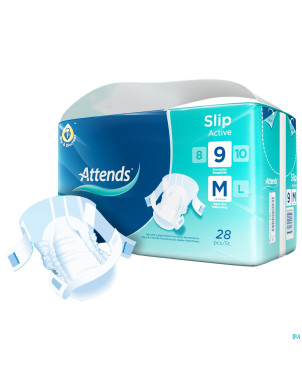 Attends slip active 9 medium   1x28