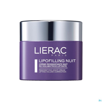 Lierac lipofilling creme visage nuit pot 50ml