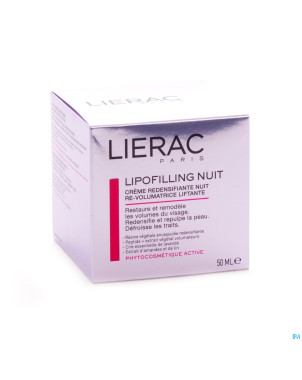 Lierac lipofilling creme visage nuit pot 50ml