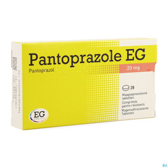 Pantoprazole eg 20mg comp gastro resist blist 28