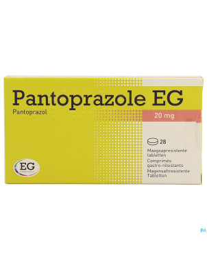 Pantoprazole eg 20mg comp gastro resist blist 28