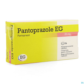 Pantoprazole eg 20mg comp gastro resist blist 56
