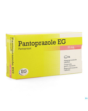 Pantoprazole eg 20mg comp gastro resist blist 56