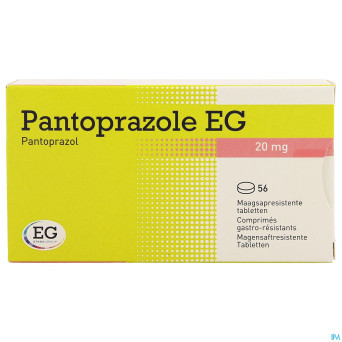 Pantoprazole eg 20mg comp gastro resist blist 56