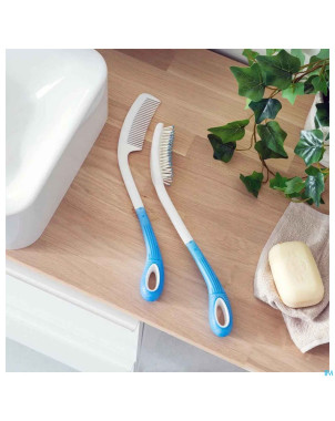 Beauty peigne cheveux long bleu