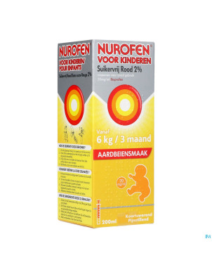 Nurofen enfant fraise susp s/sucre 2%    200ml