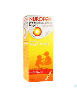 Nurofen enfant fraise susp s/sucre 2%    200ml