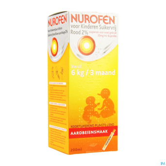 Nurofen enfant fraise susp s/sucre 2%    200ml