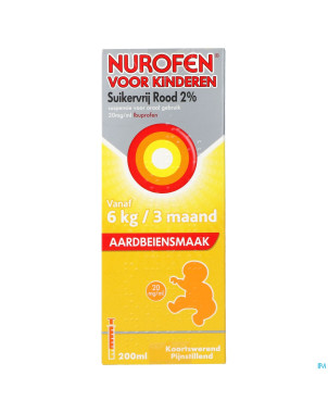Nurofen enfant fraise susp s/sucre 2%    200ml