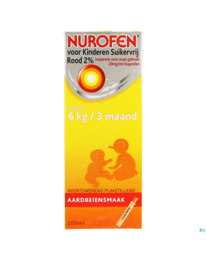 Nurofen enfant fraise susp s/sucre 2%    200ml