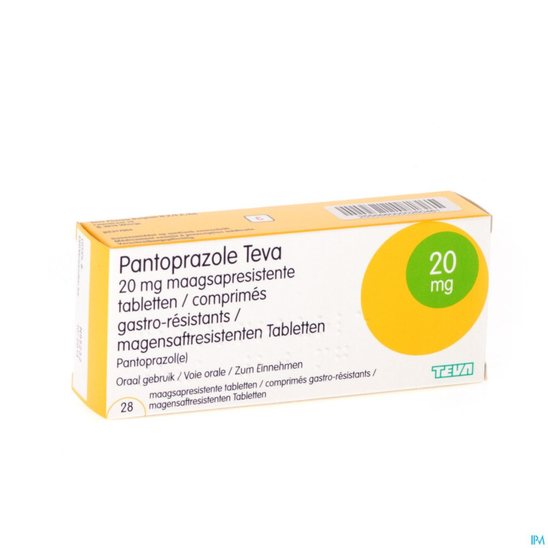 Pantoprateva 20mg caps gastro resist. 28x20mg