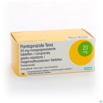 Pantoprateva 20mg comp gastro resist 98x20mg