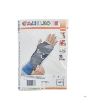 Cameleone main ouvert -pouce camouflage gris   l 1