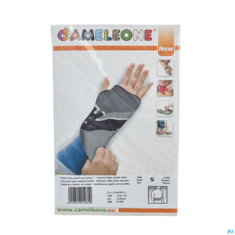 Cameleone avant bras -pouce camouflage gris    s 1