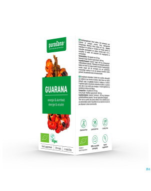 Purasana vegan guarana bio    caps 120x300mg