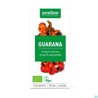 Purasana vegan guarana bio    caps 120x300mg