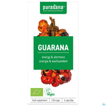 Purasana vegan guarana bio    caps 120x300mg