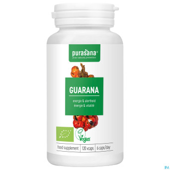 Purasana vegan guarana bio    caps 120x300mg
