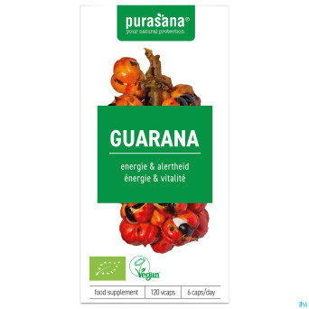 Purasana vegan guarana bio    caps 120x300mg