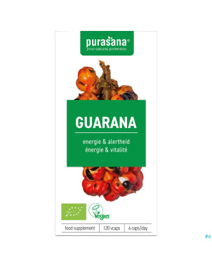 Purasana vegan guarana bio    caps 120x300mg