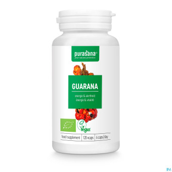 Purasana vegan guarana bio    caps 120x300mg