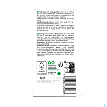 Purasana vegan ortie bio    caps 120x210mg