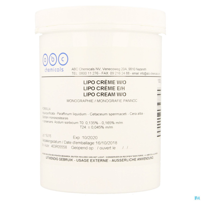 Lipo creme (cold cream) 1kg