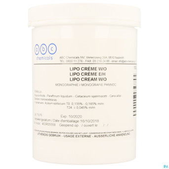 Lipo creme (cold cream) 1kg