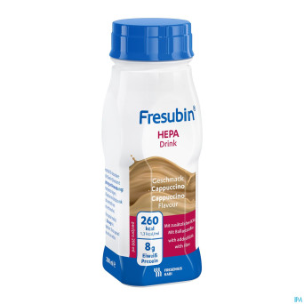 Fresubin hepa drink cappuccino easy bottle 4x200ml