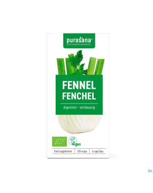Purasana vegan fenouil    caps 120x250mg