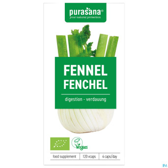 Purasana vegan fenouil    caps 120x250mg