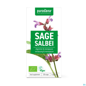 Purasana vegan sauge bio    caps 120x220mg