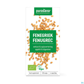 Purasana vegan fenugrec bio    caps 120x230mg