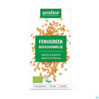 Purasana vegan fenugrec bio    caps 120x230mg