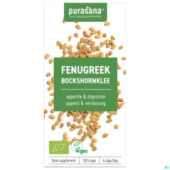 Purasana vegan fenugrec bio    caps 120x230mg