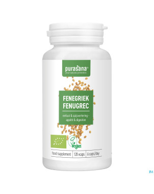 Purasana vegan fenugrec bio    caps 120x230mg