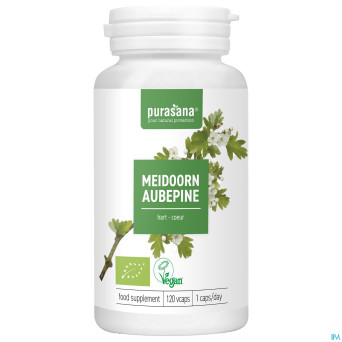Purasana vegan aubepine bio    caps 120x200mg