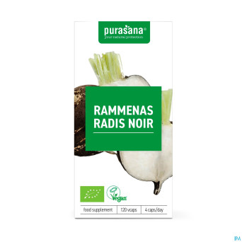 Purasana vegan radis noir bio    caps 120x250mg