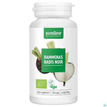 Purasana vegan radis noir bio    caps 120x250mg