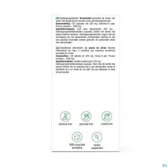 Purasana vegan queue cerise    caps 120x250mg