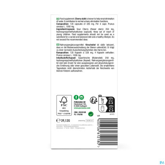 Purasana vegan queue cerise    caps 120x250mg