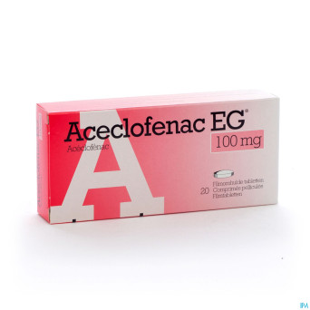 Aceclofenac eg 100 mg comp pell  20 x 100 mg