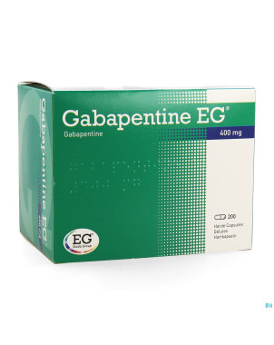 Gabapentine eg 400mg caps 200 x 400 mg