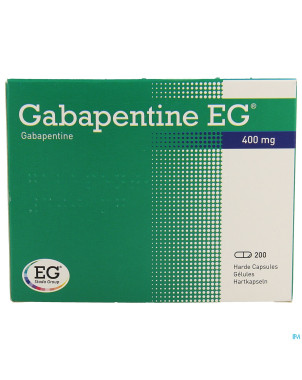 Gabapentine eg 400mg caps 200 x 400 mg