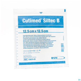 Cutimed siltec b cp steril   12,5x12,5cm 1 7328401
