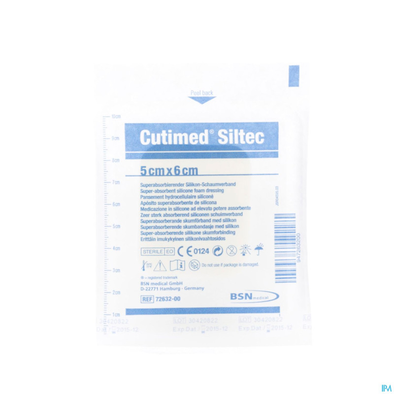Cutimed siltec cp steril    5,0x 6,0cm 1 7328500