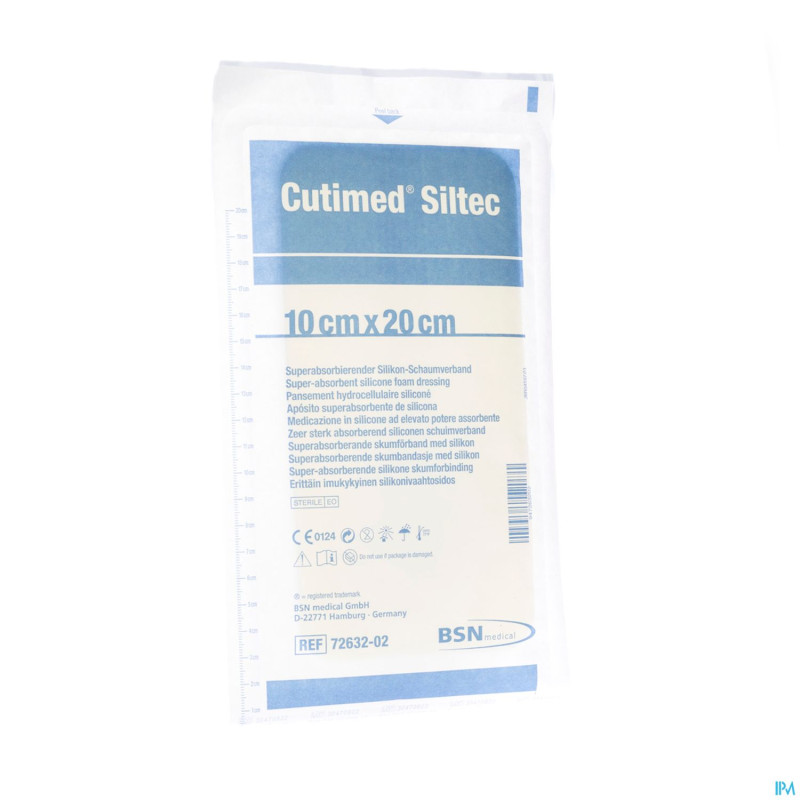 Cutimed siltec cp steril    10,0x20,0cm 1 7328502