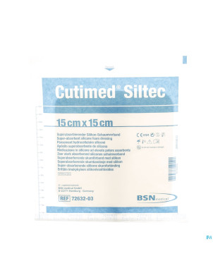 Cutimed siltec cp steril    15,0x15,0cm 1 7328503